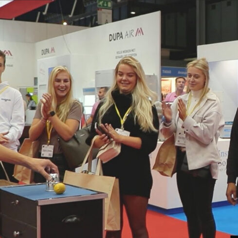 Beurs goochelaar